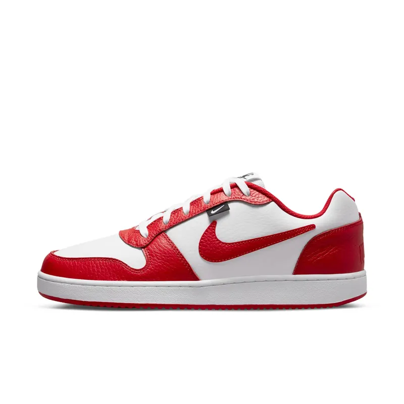 Nike Ebernon Low PRM White University Red Black (AQ1774-101)