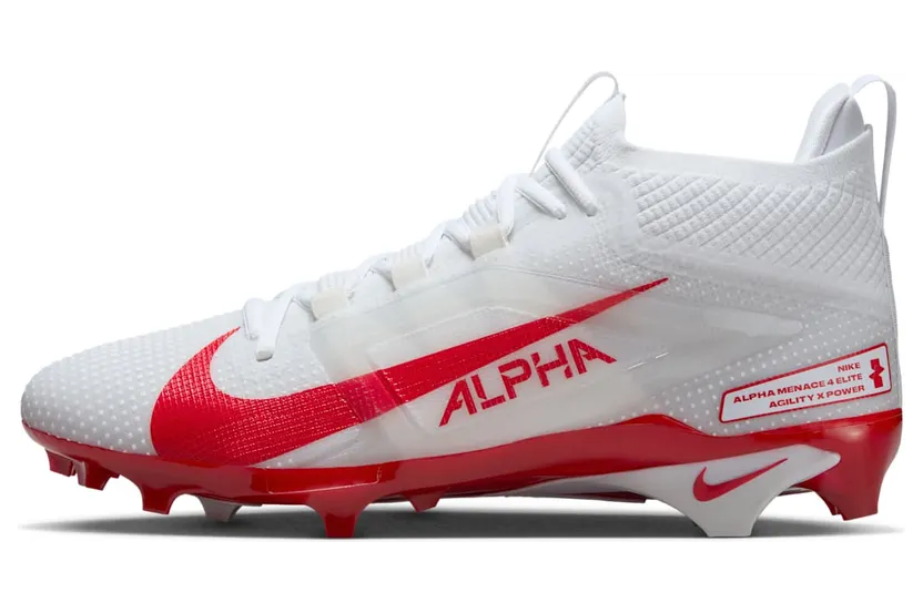 Nike Alpha Menace 4 Elite White University Red Photon Dust (FD7036-102)