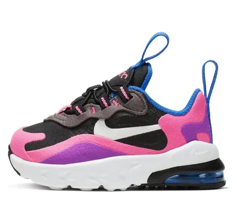 Nike Air Max 270 React Black Hyper Pink Vivid Purple (TD)