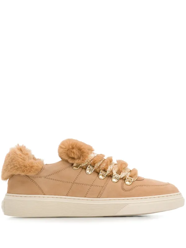 Hogan with afwerking van bont – Beige (HXW3650BY60JCLC821)