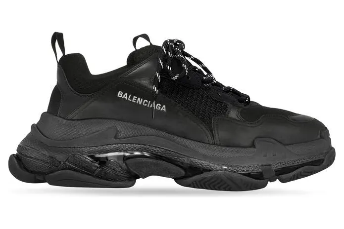 Balenciaga Triple S Clear Sole Black (541624W2FB11000)