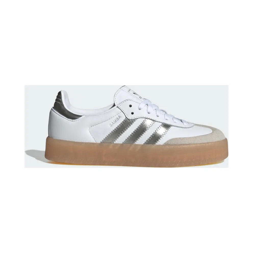 Adidas Sambae Cloud White / Silver Metallic / Gum (JS3943)