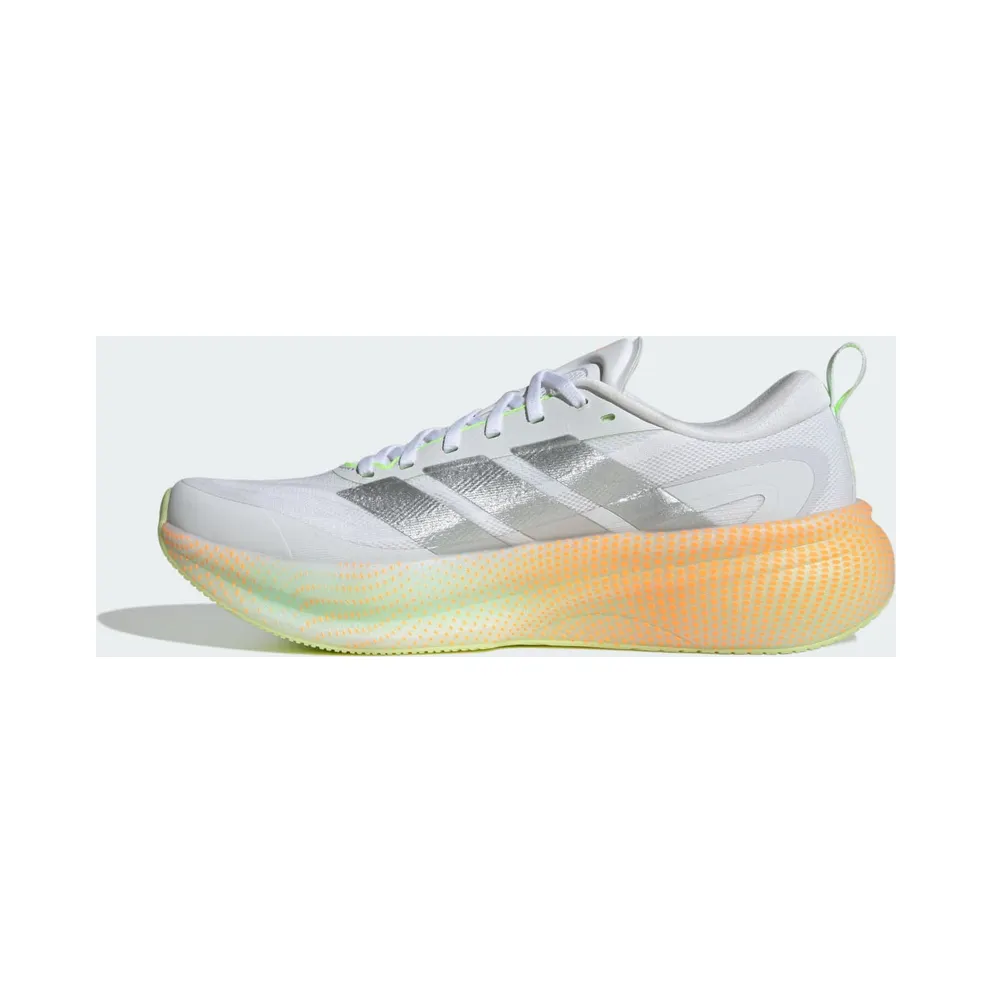 Adidas SUPERNOVA GLIDE Running Shoes Cloud White / Matte Silver / Signal Green (KJ4421)