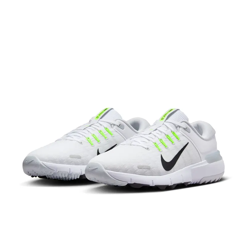 Nike Free Golf Next Nature “White Pure Platinum Wolf Grey Black” (FN0332-101)