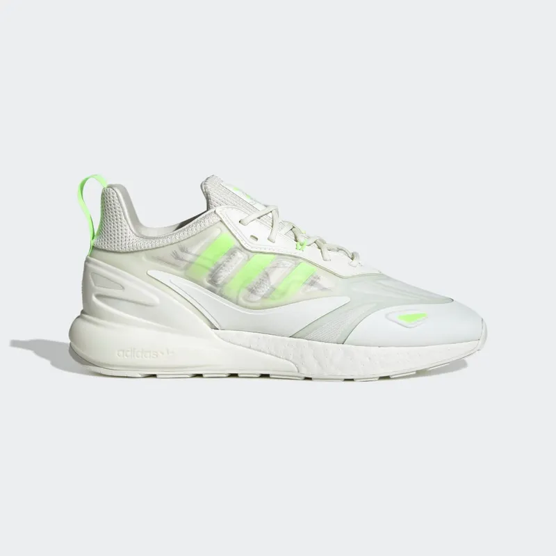 Adidas ZX 2K Boost 2.0 White Tint / Signal Green / Grey Two (GY3494)