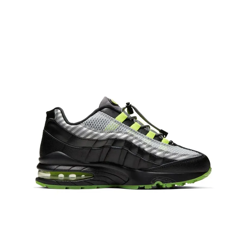 Nike Air Max 95 Black Gunsmoke Volt (GS) Black/Black/Gunsmoke (BQ4747-001)