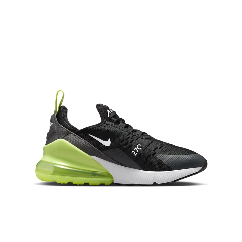 Nike AIR MAX 270 GS “LIGHT LEMON TWIST BLACK ANTHRACITE WHITE (GS)” (943345-704)