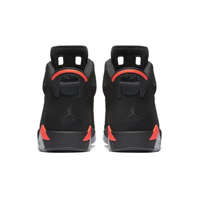 Air Jordan Nike AJ 6 VI Retro Infrared Black (JUMPMAN) (2014) (384664-023)