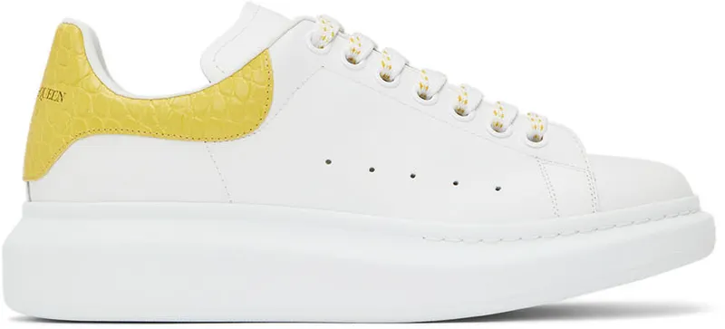 Alexander McQueen White & Yellow Oversized (625162WIBNG)