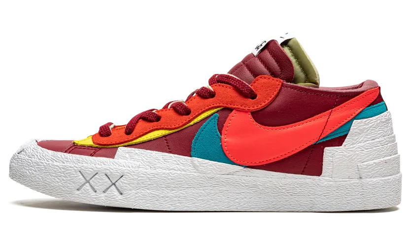 Nike Blazer Low sacai KAWS Red – “Red / Orange / Pink / Blue” (DM7901-600)