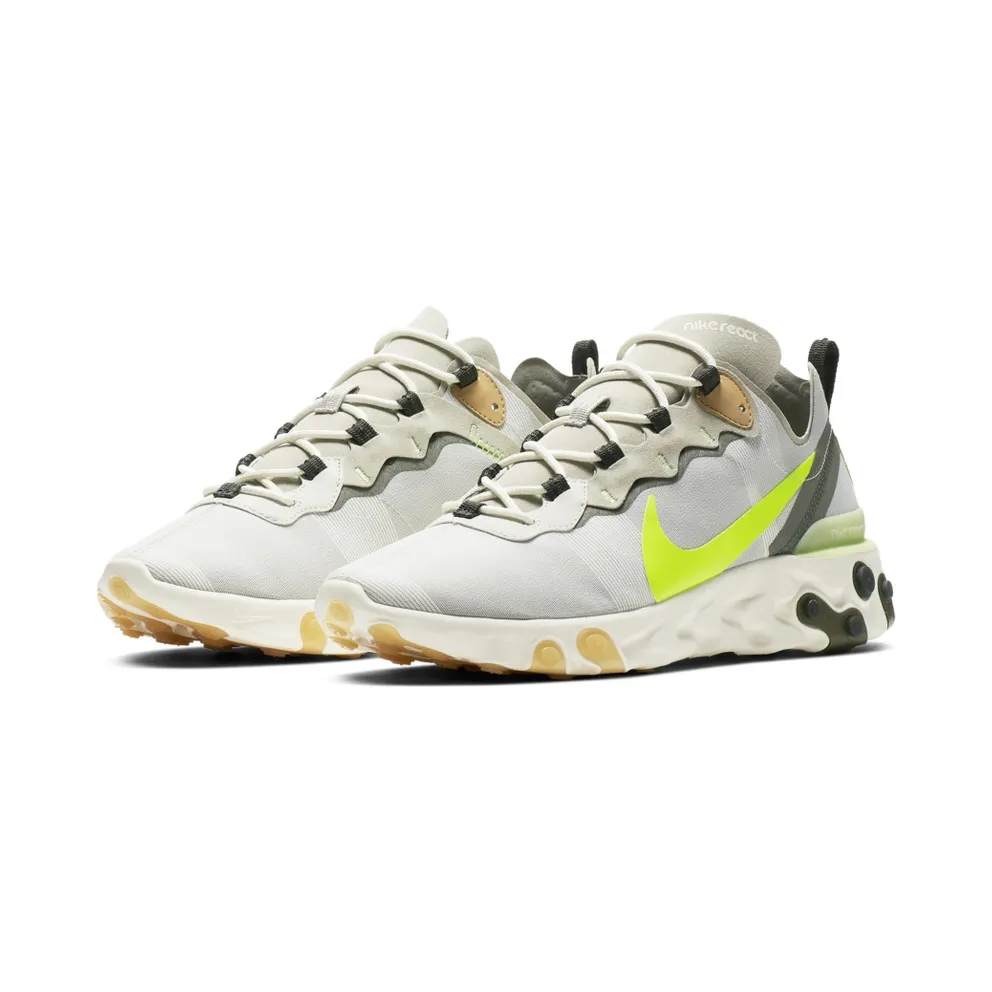 Nike React Element 55 Spruce Volt Spruce Aura/Spruce Fog-Barely Volt-Volt (BQ6166-009)