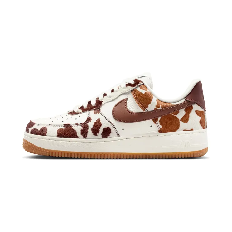 Nike Air Force 1 Low Cow Print “Field Brown / Gum Medium Brown / Sail” (IO0442-200)