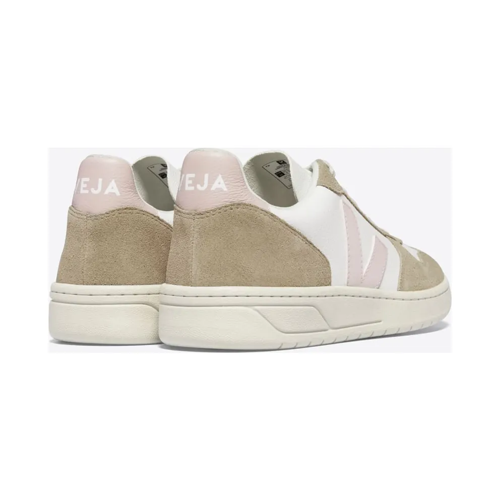 VEJA V-10 leren – White (VX0503299A)