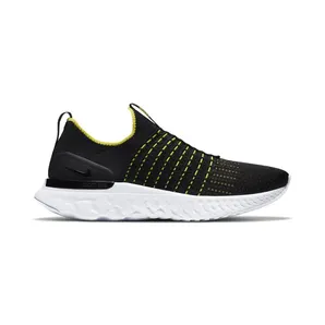 Nike React Phantom Run Flyknit 2 Black Sonic Yellow (CJ0277-004)