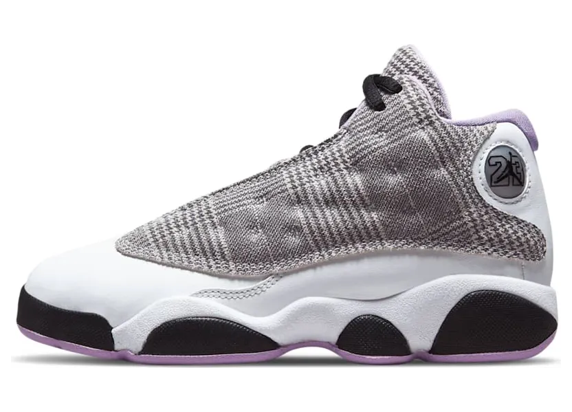 Nike Jordan Kids Grey & Purple Jordan 13 Retro Little Kids Sneakers (DN3939-015)