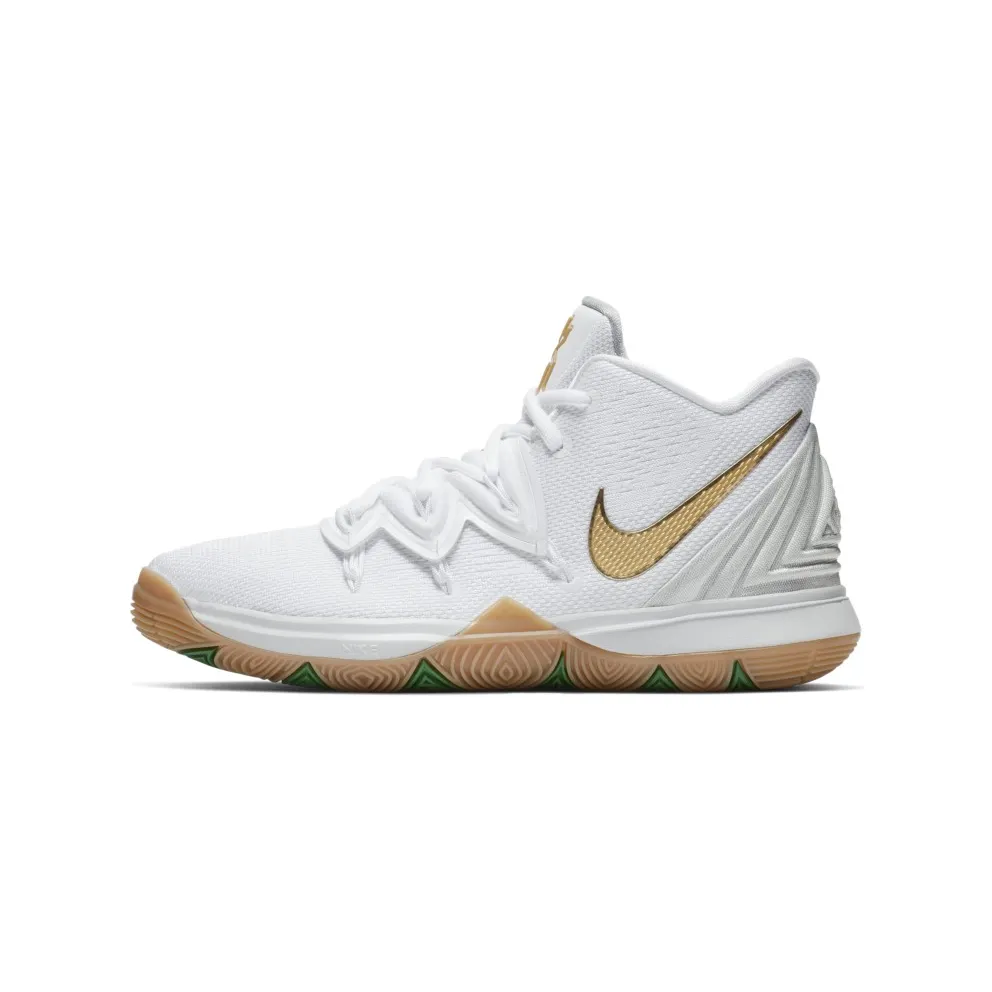Nike Kyrie 5 Irish (GS) White/Metallic Gold-Pure Platinum (AQ2456-170)