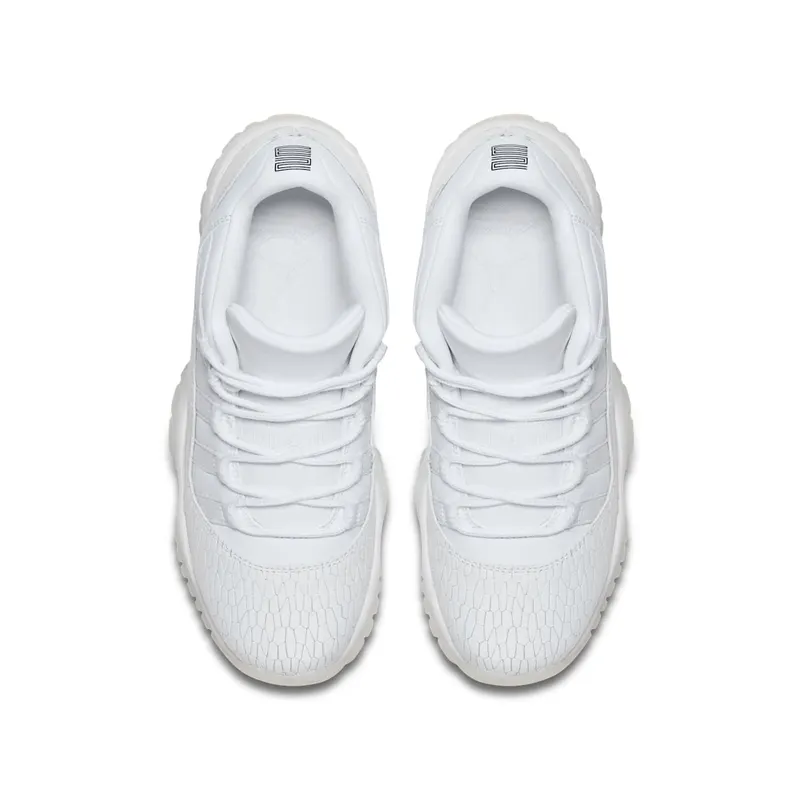 Jordan 11 Retro Low Heiress Pure Platinum (GS) White/White-Pure Platinum (897331-100)