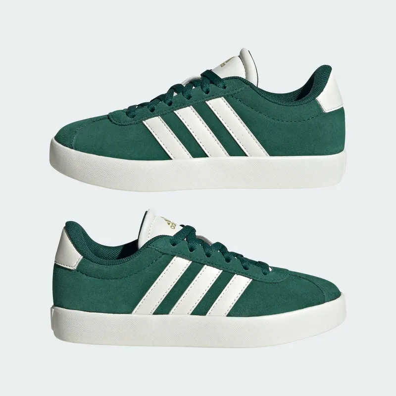 adidas VL Court 3.0 Kids Collegiate Green / Off White / Gold Metallic (ID6309)