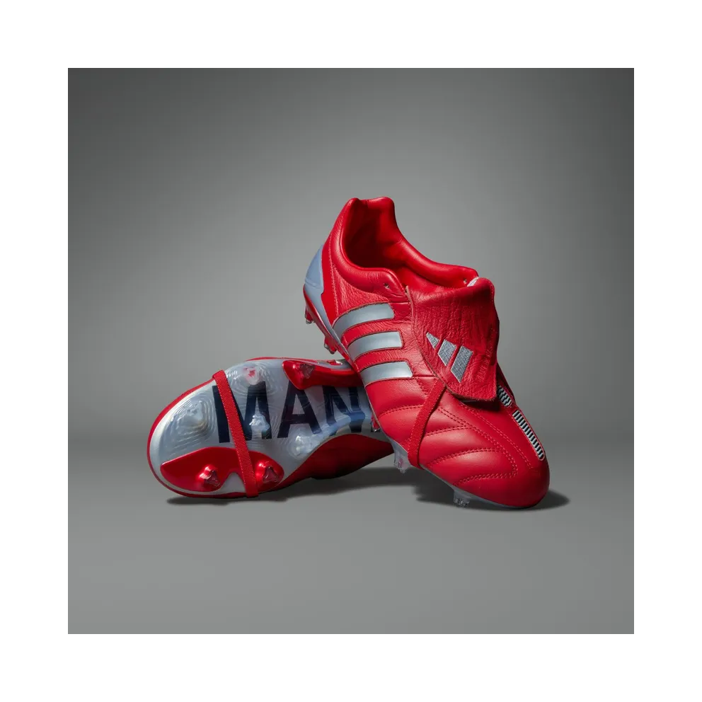 adidas Predator Mania Firm Ground Boots “Vivid Red / Silver Metallic / Vivid Red” (JR7798)