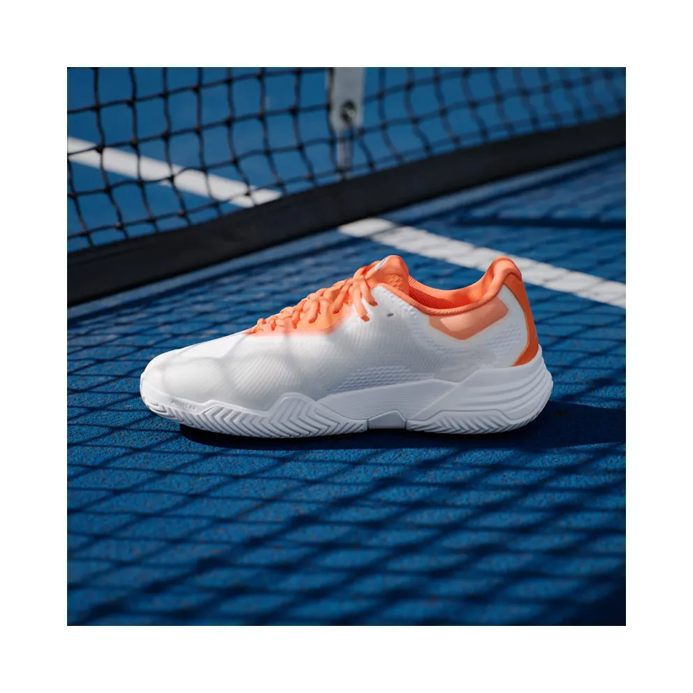 Adidas Solematch Control 2 Tennis Shoes Cloud White / Core Black / Lucid Orange (KI3736)