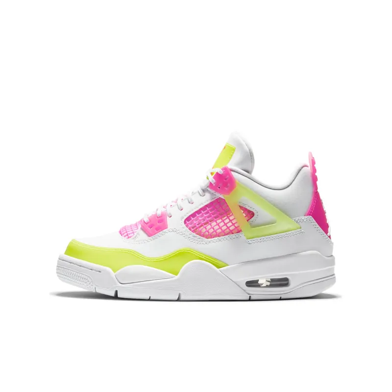 Jordan 4 Retro White Lemon Pink (GS) White/Lemon Venom-Pink Blast (CV7808-100)