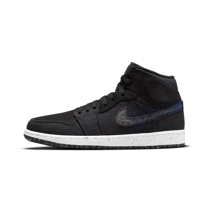 Jordan 1 Mid Crater “Black / Racer Blue / White / Multi-Colour” (DM3529-001)