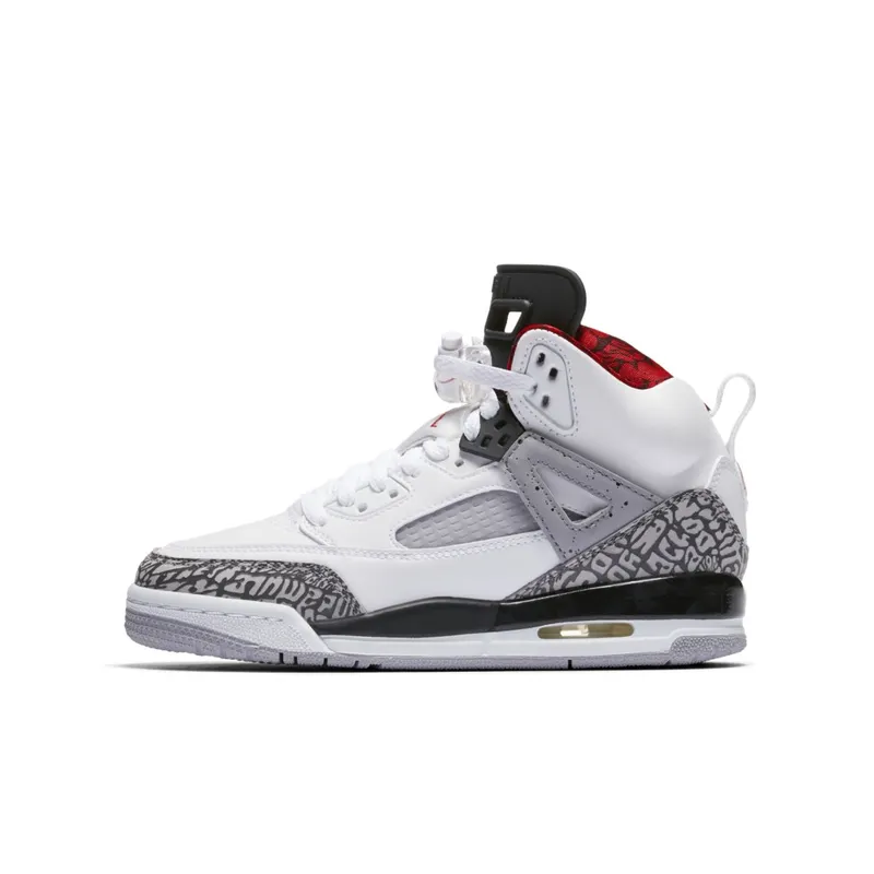 Jordan Spizike White Cement 2017 (GS) White/Varsity Red-Cement Grey-Black-Dark Grey (317321-122)