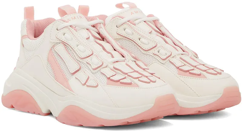 AMIRI White & Pink Bone Runner Low-Top (PF22WFS001-109)