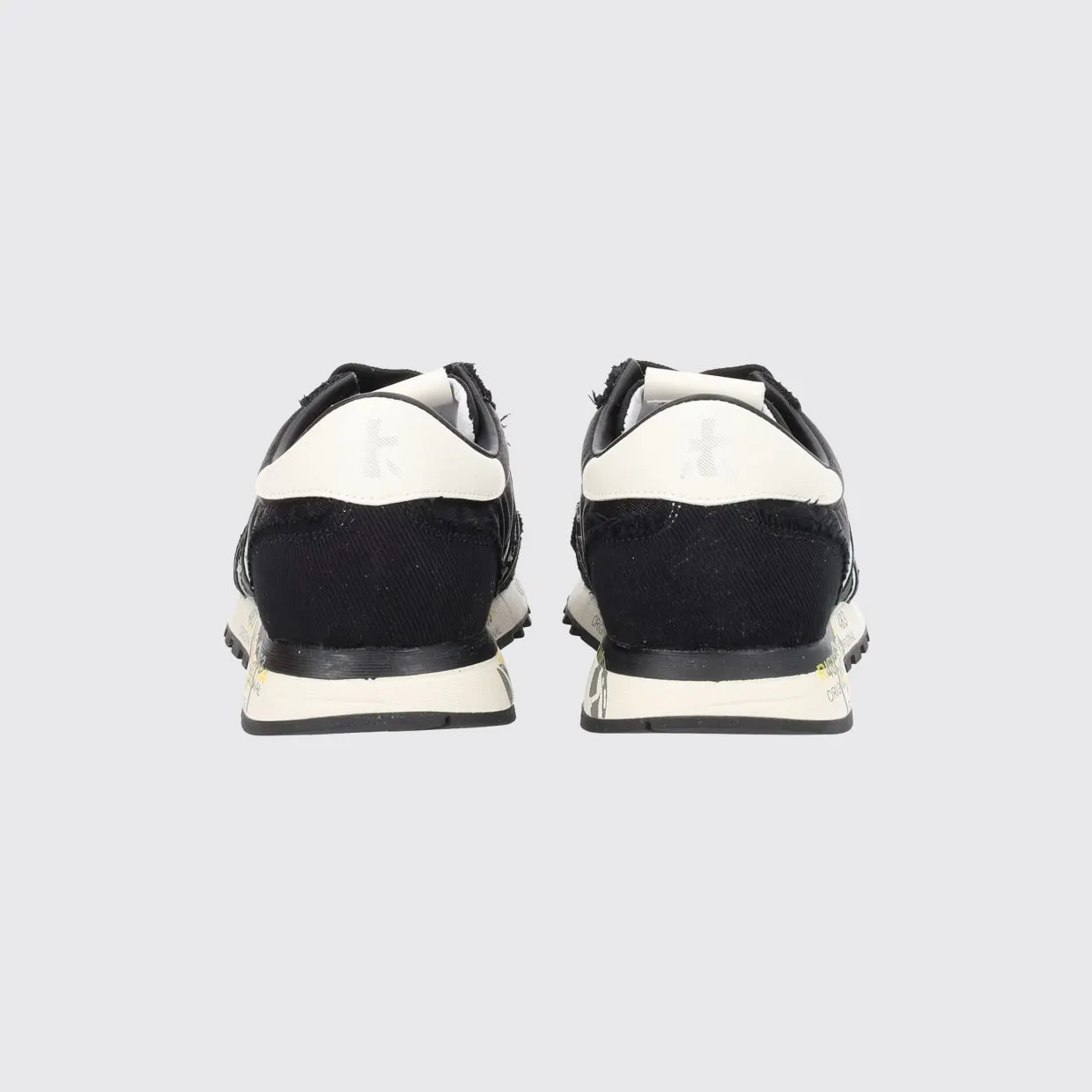 Premiata Lucy Suede and Nylon Sneakers Black (LUCYD8140) (2)