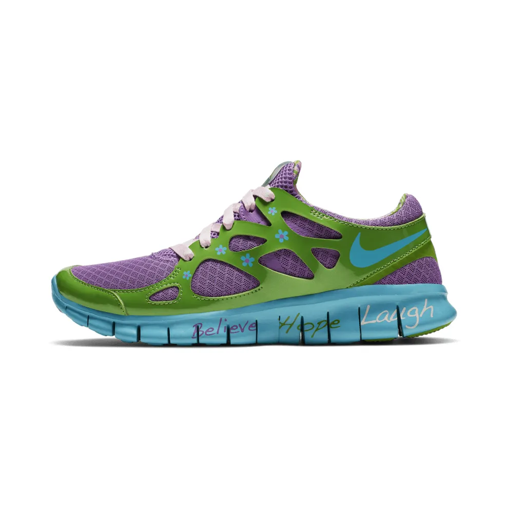 Nike Free Run+ 2 Doernbecher Mackenzie Short 2019 (W) Violet Pop/Turquoise Blue-Green Apple-Prism Pink (437527-543)