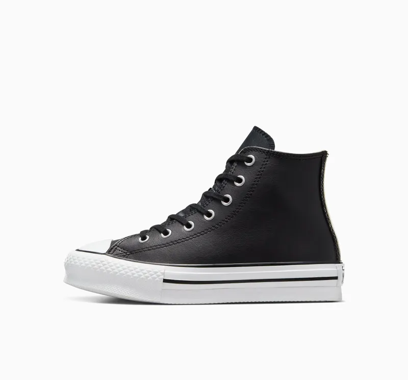 Converse Chuck Taylor All Star Lift Platform Leather Black/natural Ivory/White