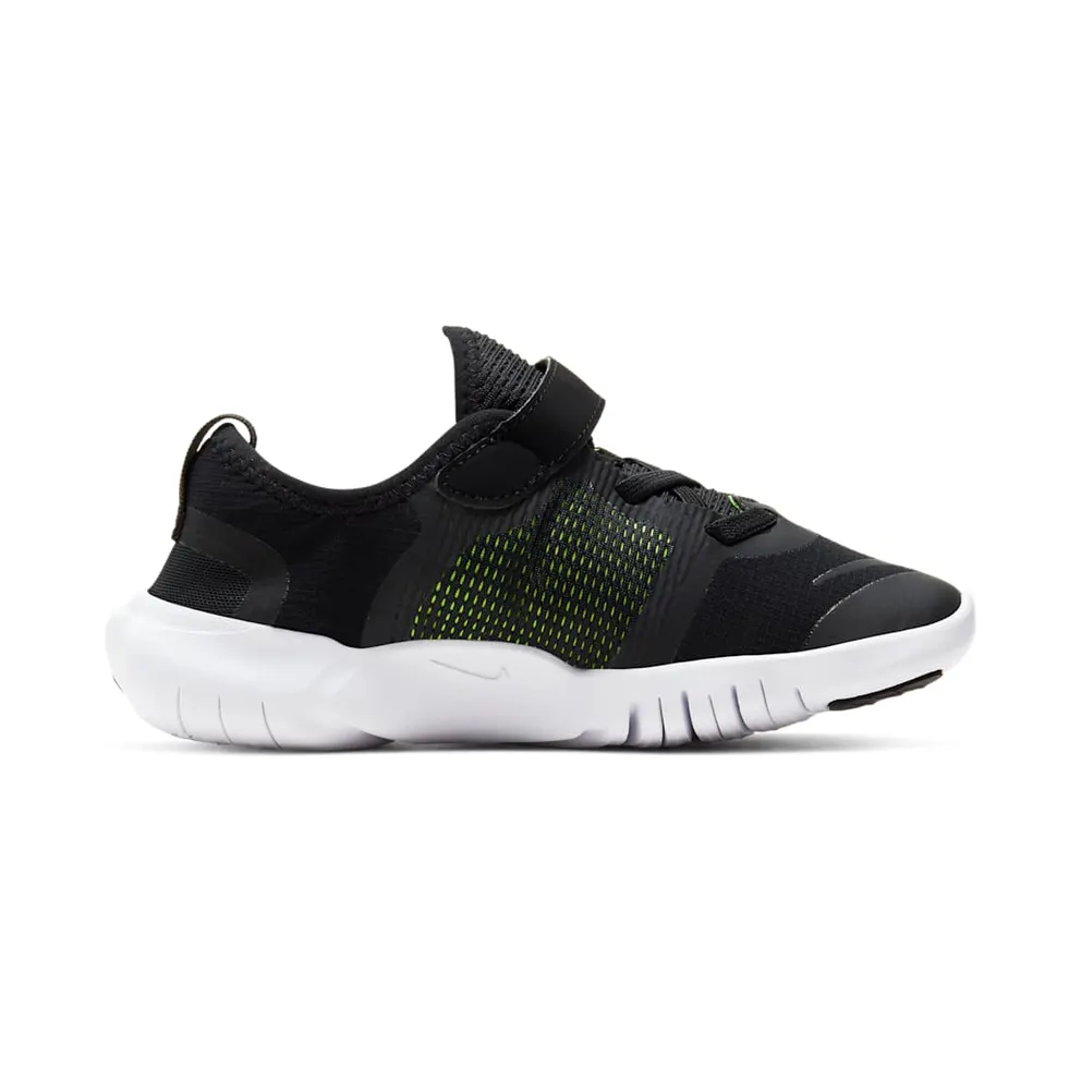 Nike Free RN 5.0 Black (PS) Black/Anthracite/Volt (CJ2078-002)