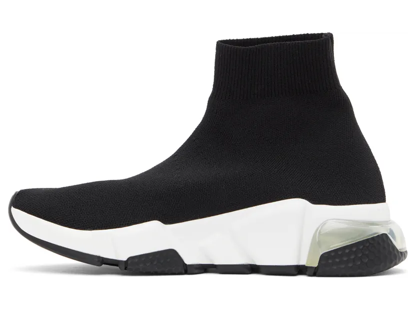Balenciaga Black Clear Sole Speed Sneakers (607543 W2DB6) (3)