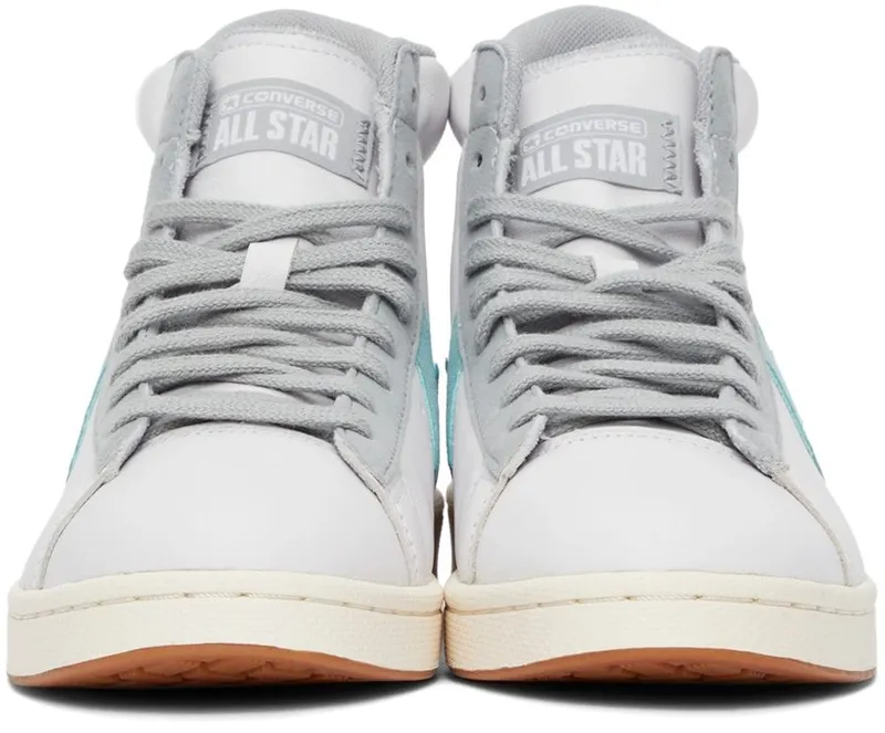 Converse Pro Leather Hi White / Soft Aloe / Ash Stone (171607C)
