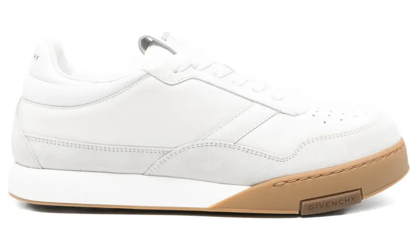 Givenchy Sneakers met vlakken en geperforeerde details – Wit (BH00B5H1X2)