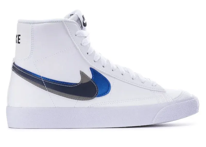 Nike Blazer Mid Next Nature Double Swoosh White Hyper Royal (FD0690-100)