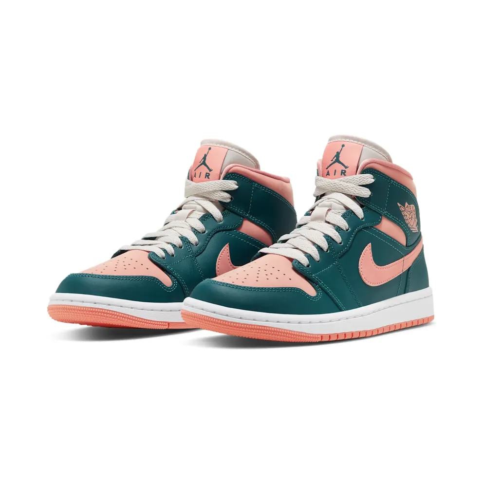 Jordan 1 Mid Dark Teal Green (W) (BQ6472-308)