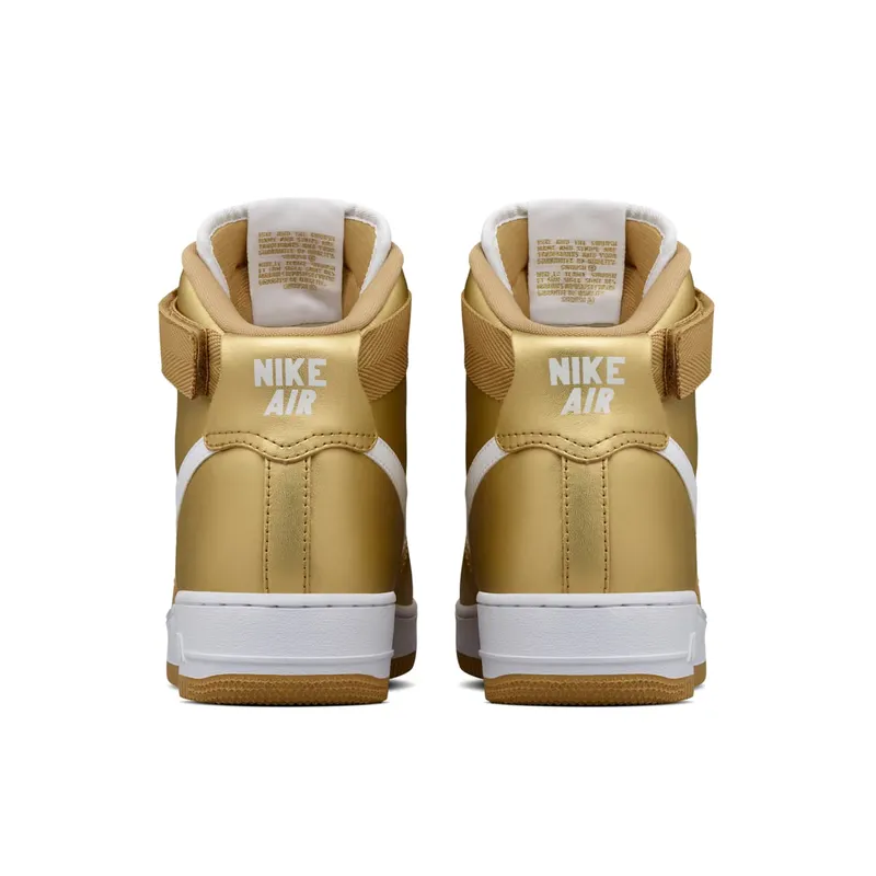 Nike Air Force 1 High Metallic Gold Metallic Gold/White (823297-700)