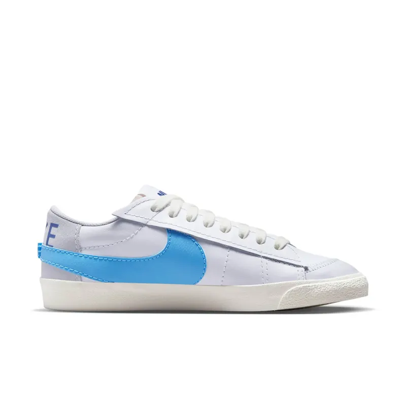 Nike Blazer Low 77 Jumbo Double Swoosh White University Blue (FN3413-100)
