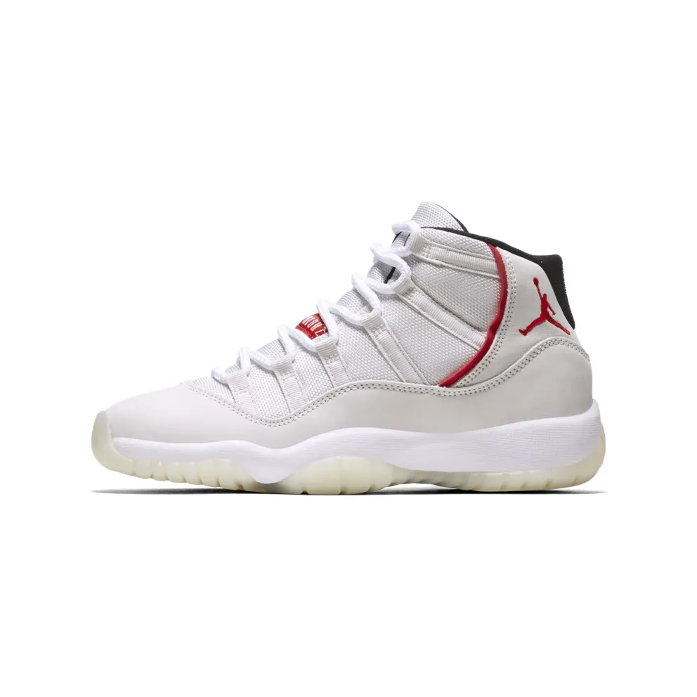 Jordan 11 Retro Platinum Tint (GS) Platinum Tint/University Red-Sail (378038-016)