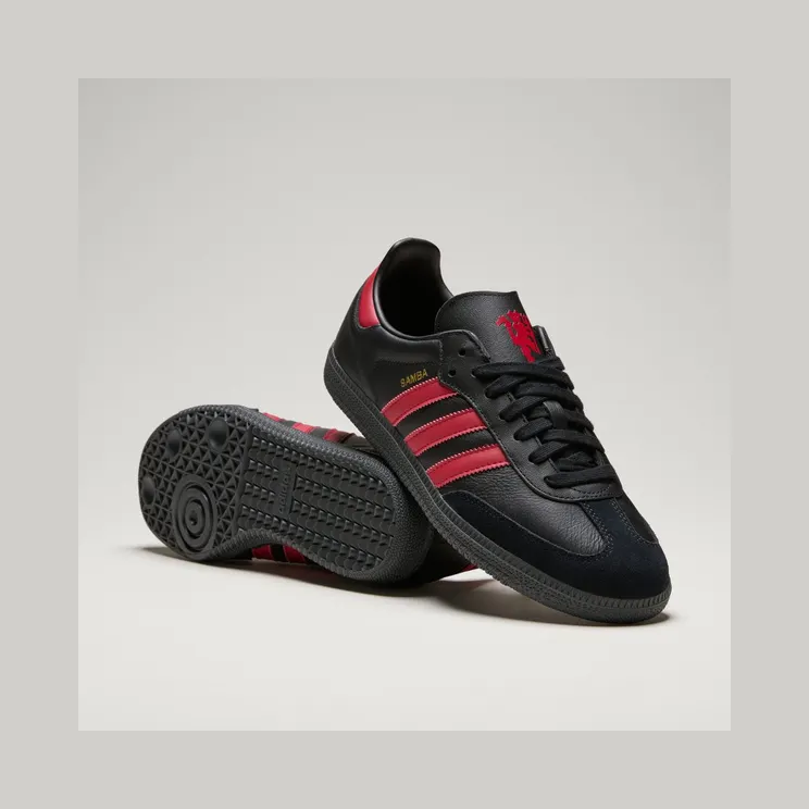 adidas Samba Manchester United “Core Black / Mufc Red / Core Black” (JQ4036)