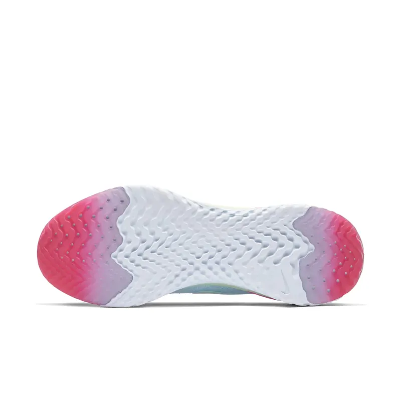 Nike Epic React Flyknit 2 Hydrogen Blue Sapphire Hyper Pink (W) Hydrogen Blue/Hydrogen Blue-Sapphire-Lime Blast-Hyper Pink-Blue Tint (BQ8927-453)
