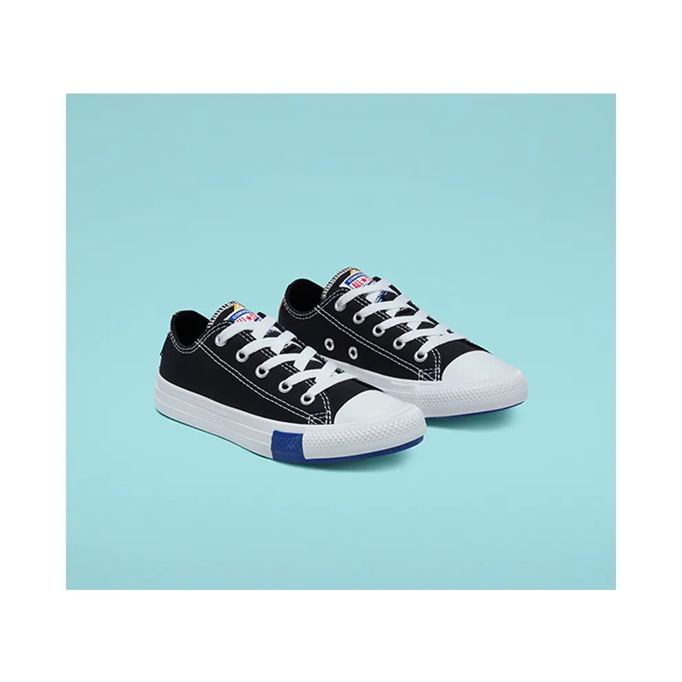 Converse Logo Play Chuck Taylor All Star Low Top Black/rush Blue/university Red (366992C)