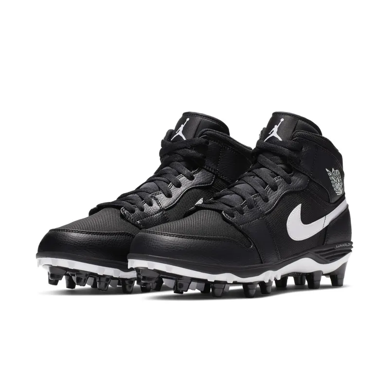 Jordan 1 TD Mid Black White Black/White-White (AR5604-001)