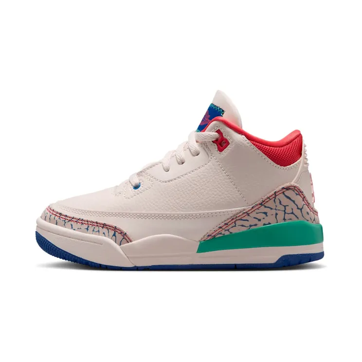 Air Jordan Three Chalk / Track Red / True Blue (IO2074-100)