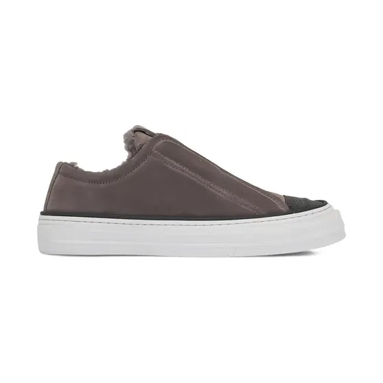 Brunello Cucinelli mit Shearling-Besatz “Brown” (MZSFG3096C8212)