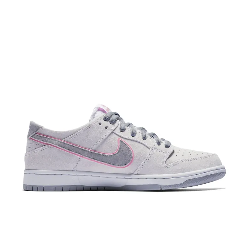Nike SB Dunk Low Ishod Wair Flat Silver White/Perfect Pink-Flat Silver (895969-160)