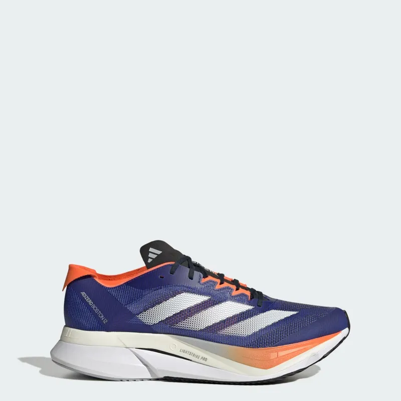Adidas Adizero Boston 12 Lucid Blue / Cloud White / Impact Orange (JI4475)