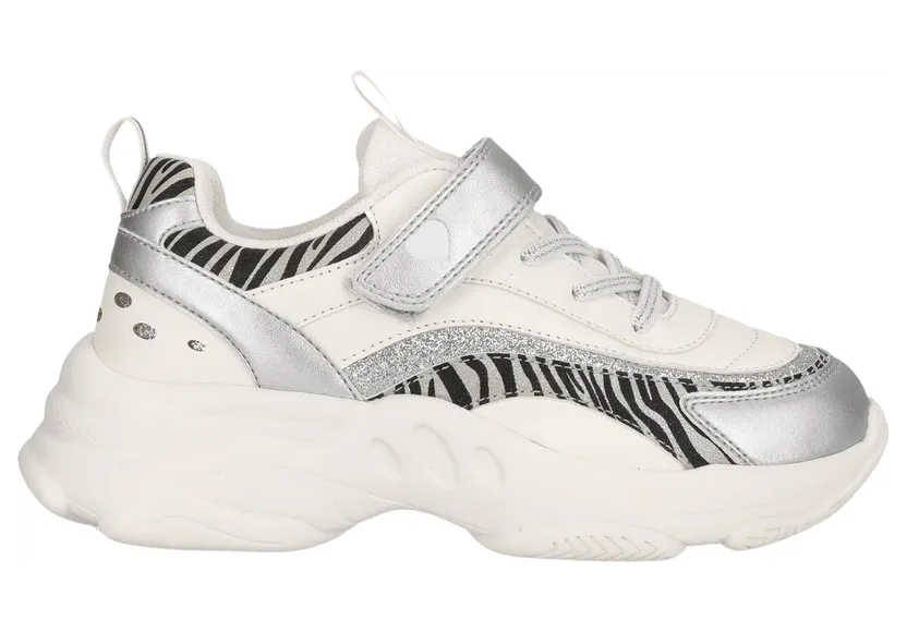 Zigzag sneaker Zilver-wit (Z222307-1015)