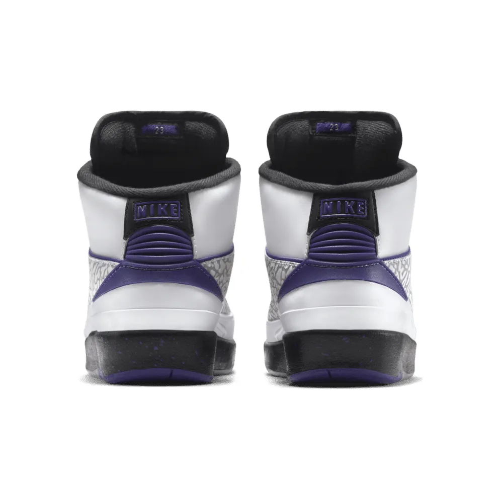 Jordan 2 Retro Dark Concord (GS) White/Dark Concord-Black Wolf Grey (395718-153)
